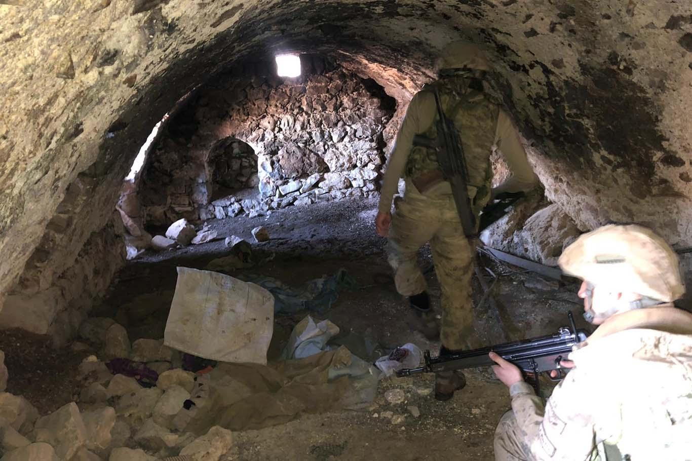 PKK’ye ait 13 sığınak ve 28 mağara kullanılmaz hale getirildi